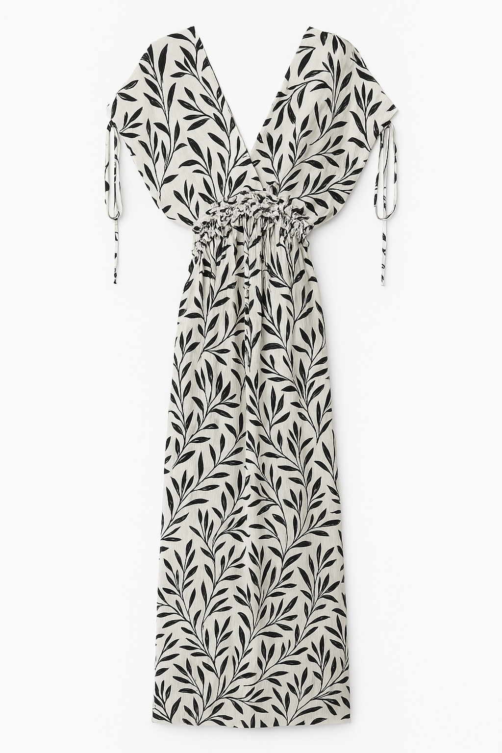 Fuerza Vestido en Lino con Estampado