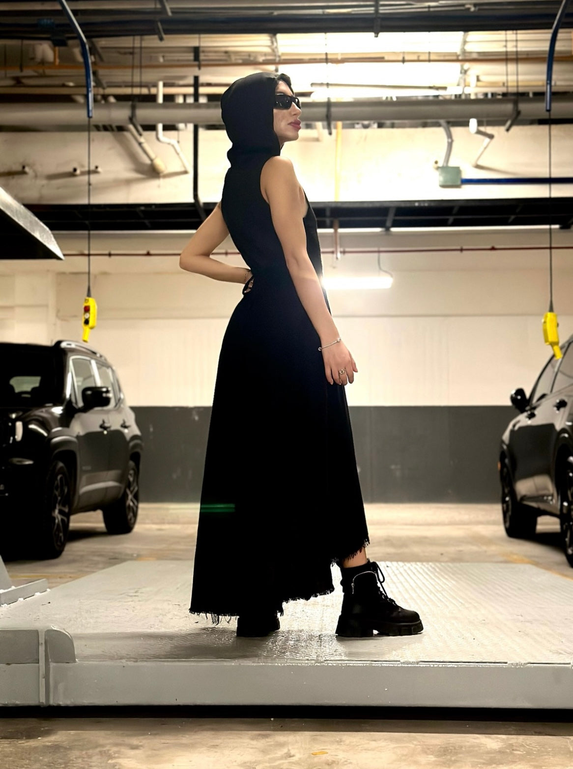 Destino Vestido en Lino con capucha
