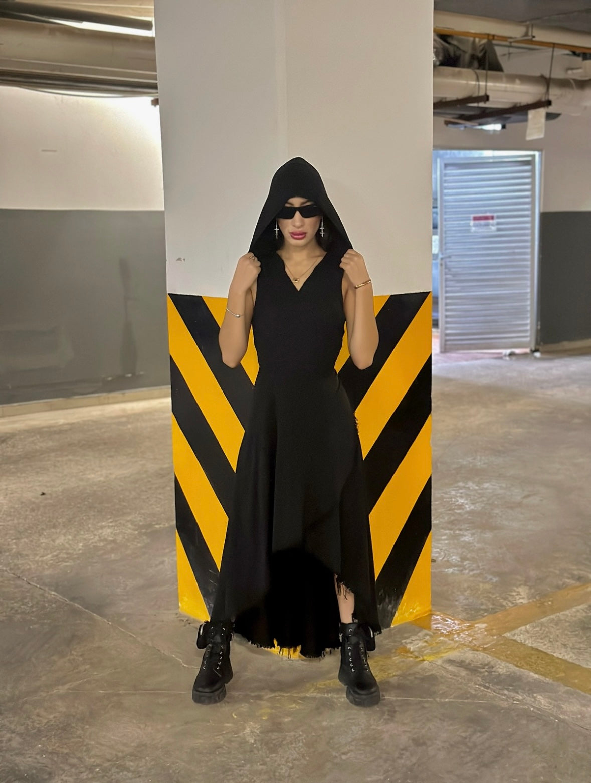 Destino Vestido en Lino con capucha